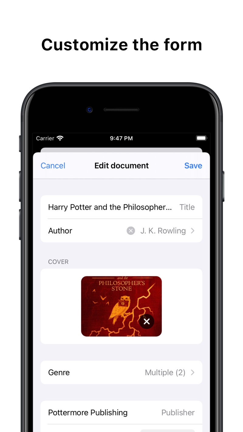Collections Database iPhone screenshot 4