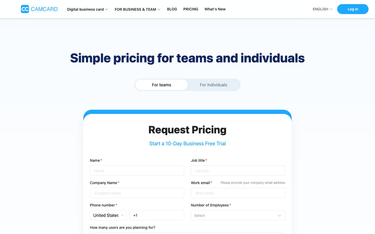 Pricing