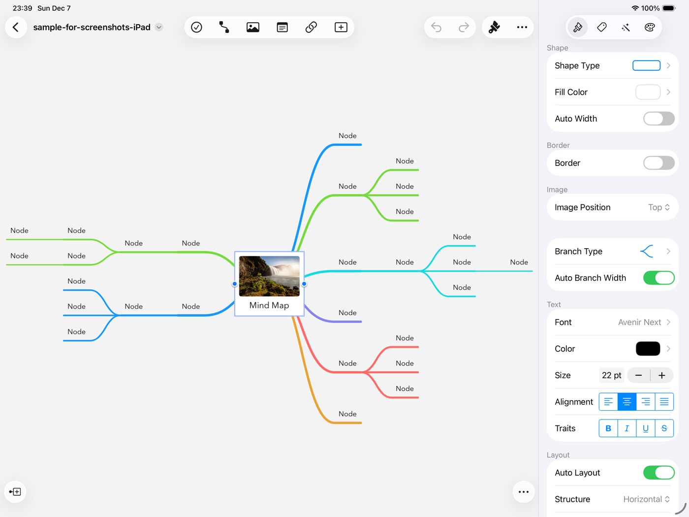 MindThread iPad screenshot 2
