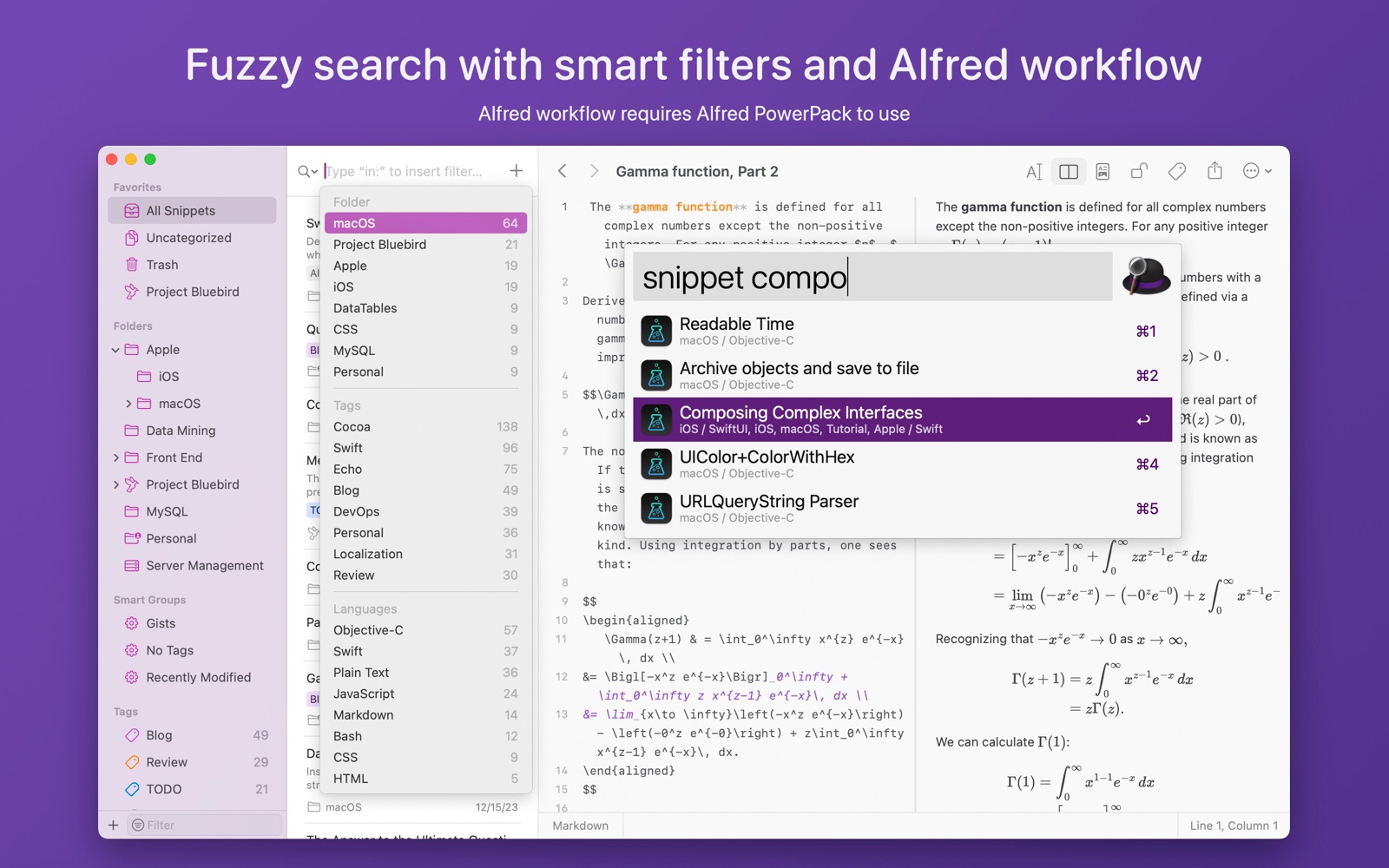 SnippetsLab Mac screenshot 6