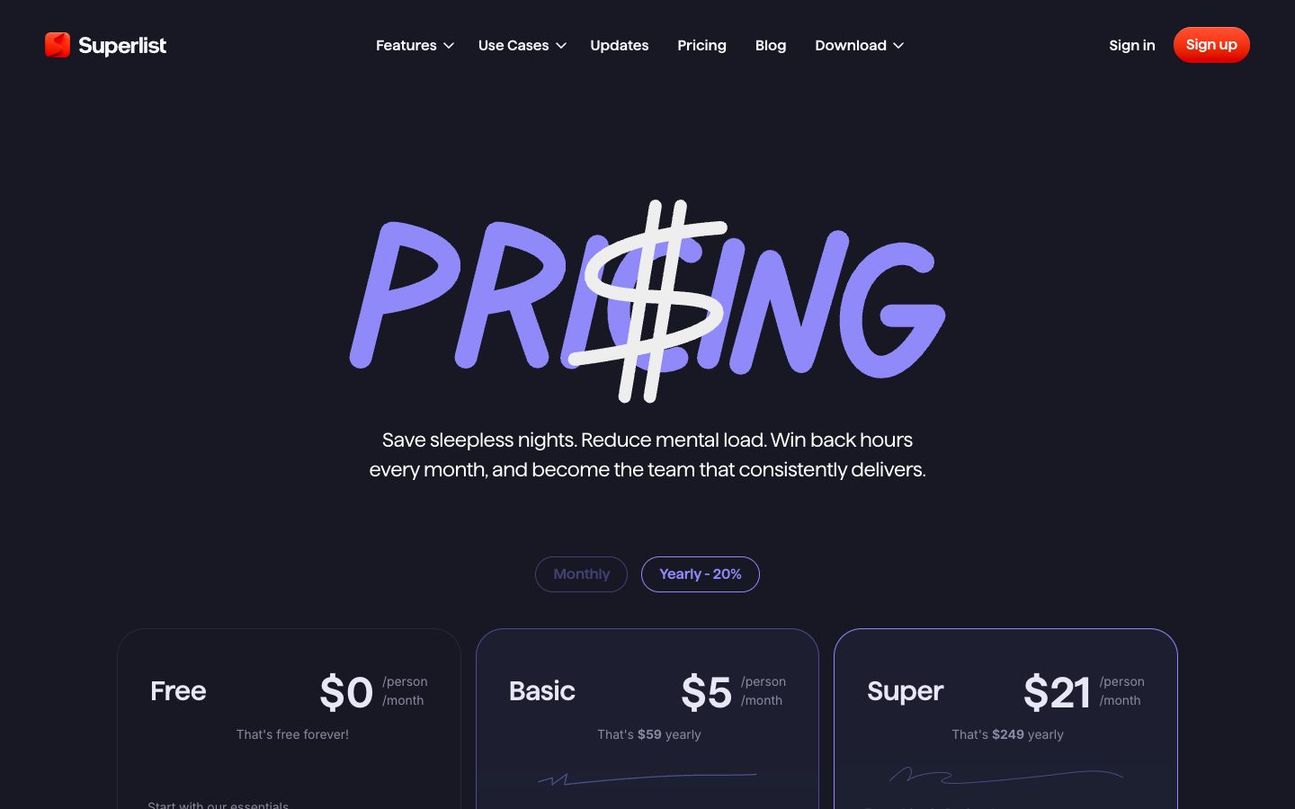 Pricing