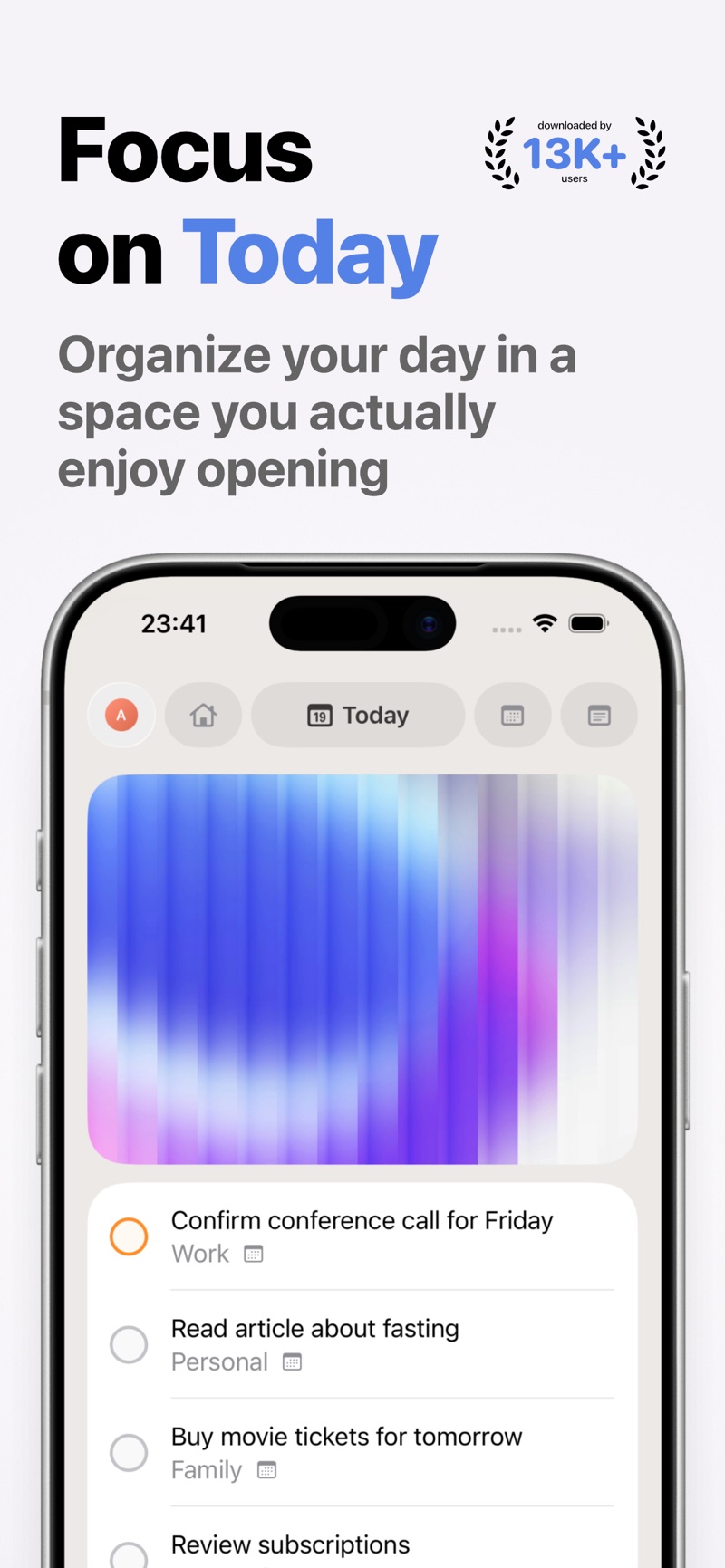 Today App iPhone screenshot 1