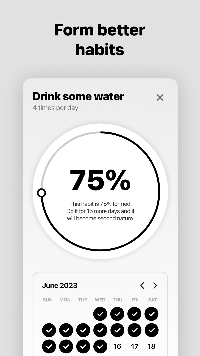 Solid Habits (formerly Formed) iPhone screenshot 1