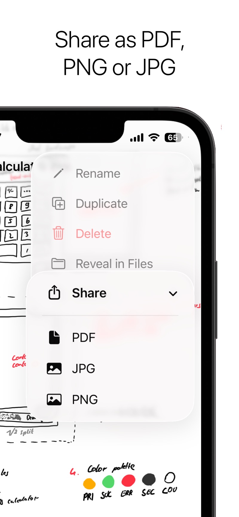 Jottre iPhone screenshot 4