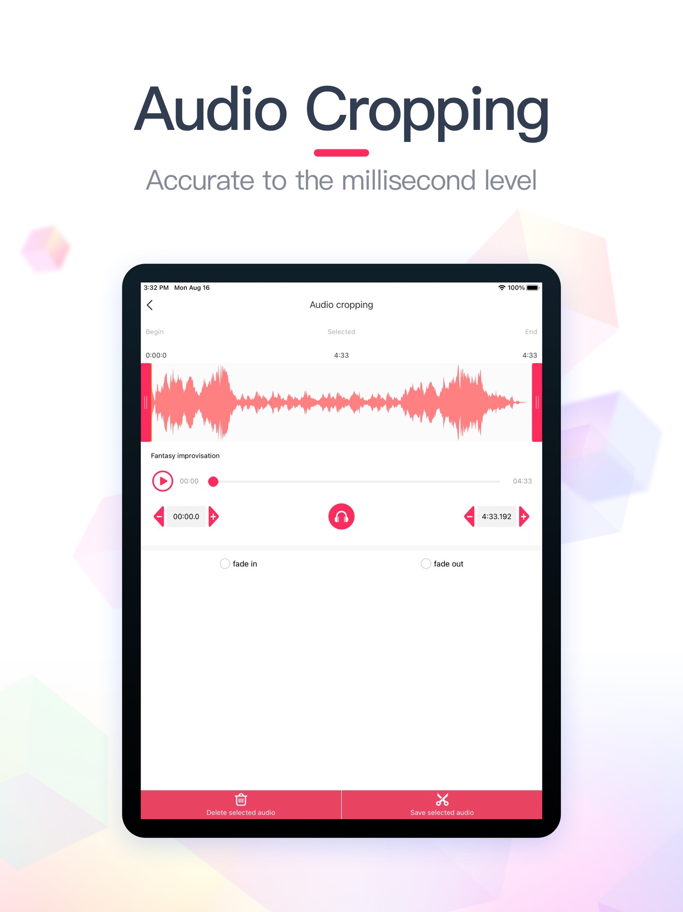 Audio Editor & Music Mixer iPad screenshot 2
