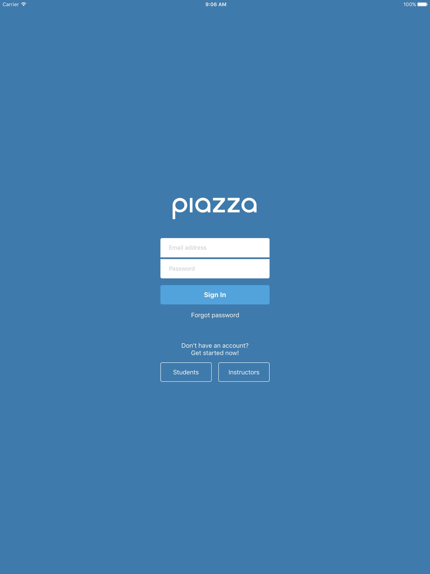 Piazza iPad screenshot 1