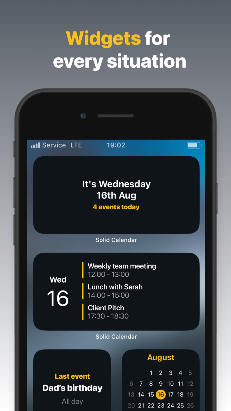 Solid Calendar iPhone screenshot 4