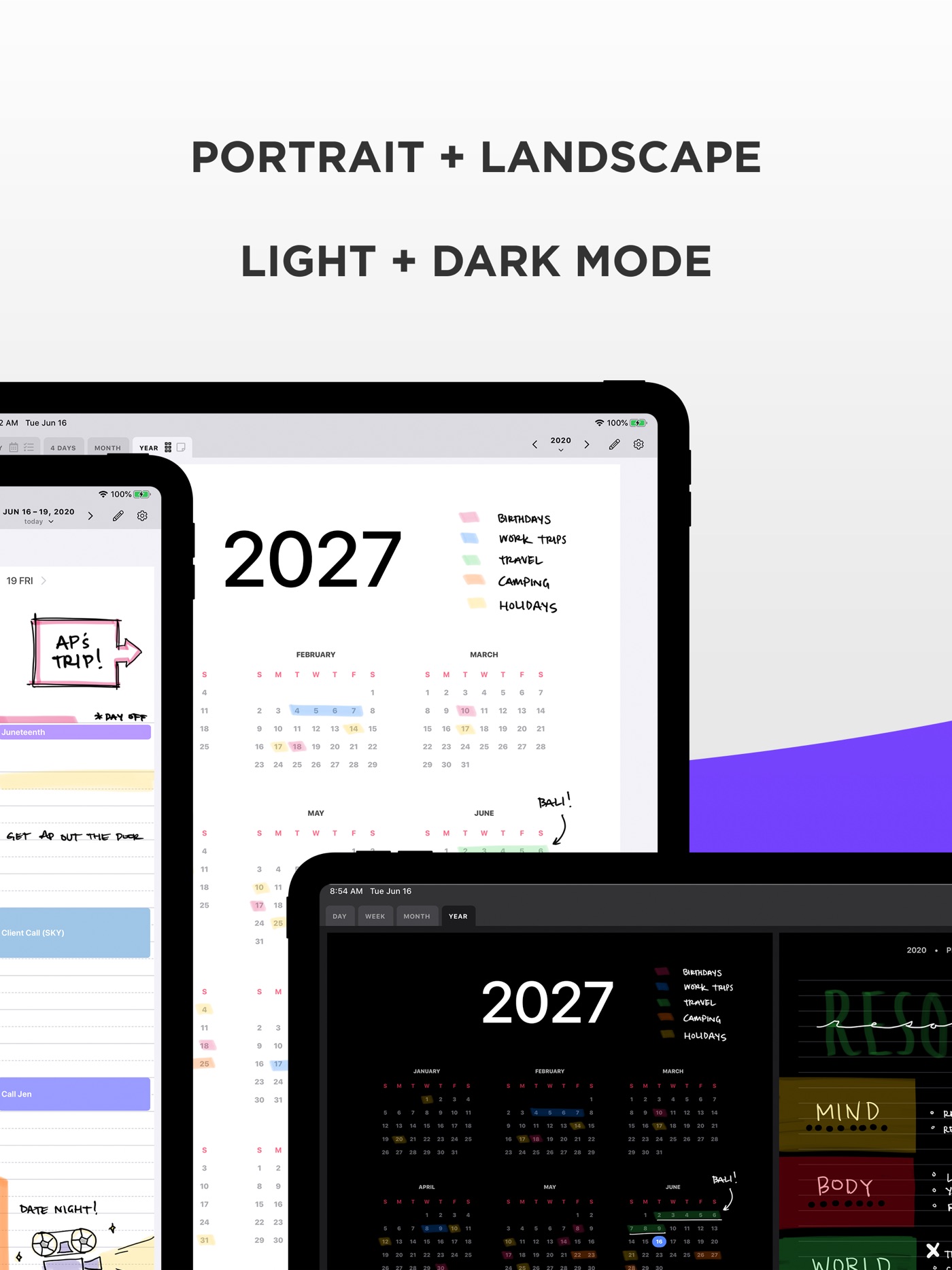Pencil Planner & Calendar Pro iPad screenshot 3
