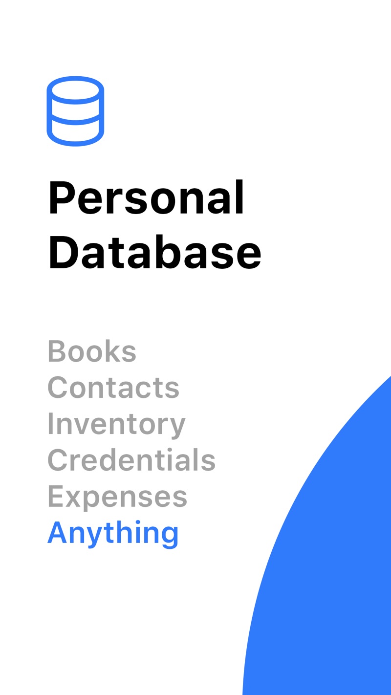 Collections Database iPhone screenshot 1