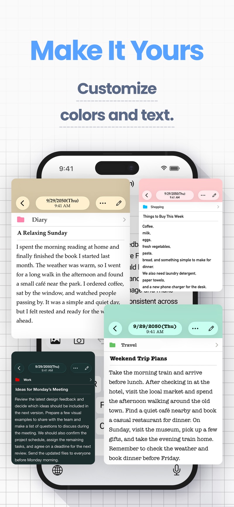 Simple Notes iPhone screenshot 3