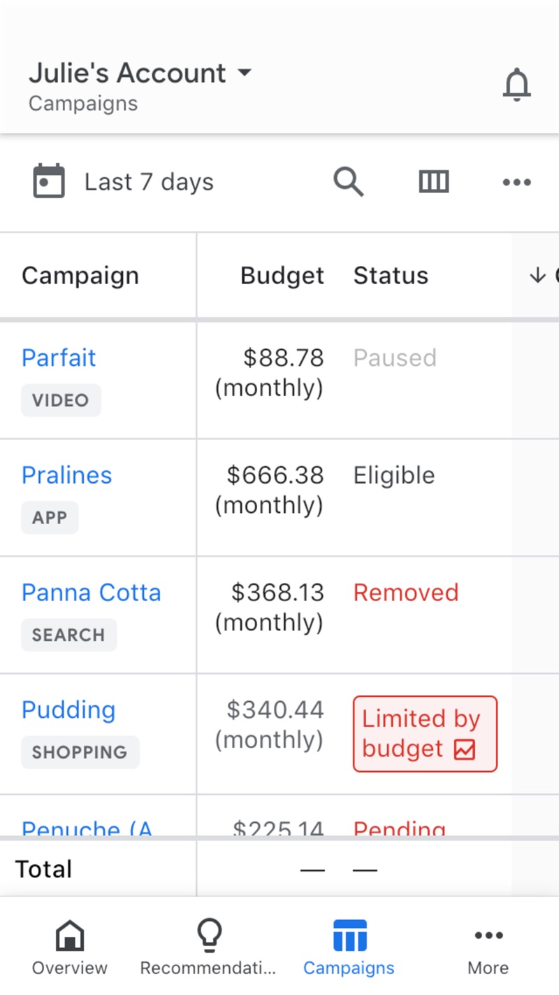 Google Ads iPhone screenshot 3
