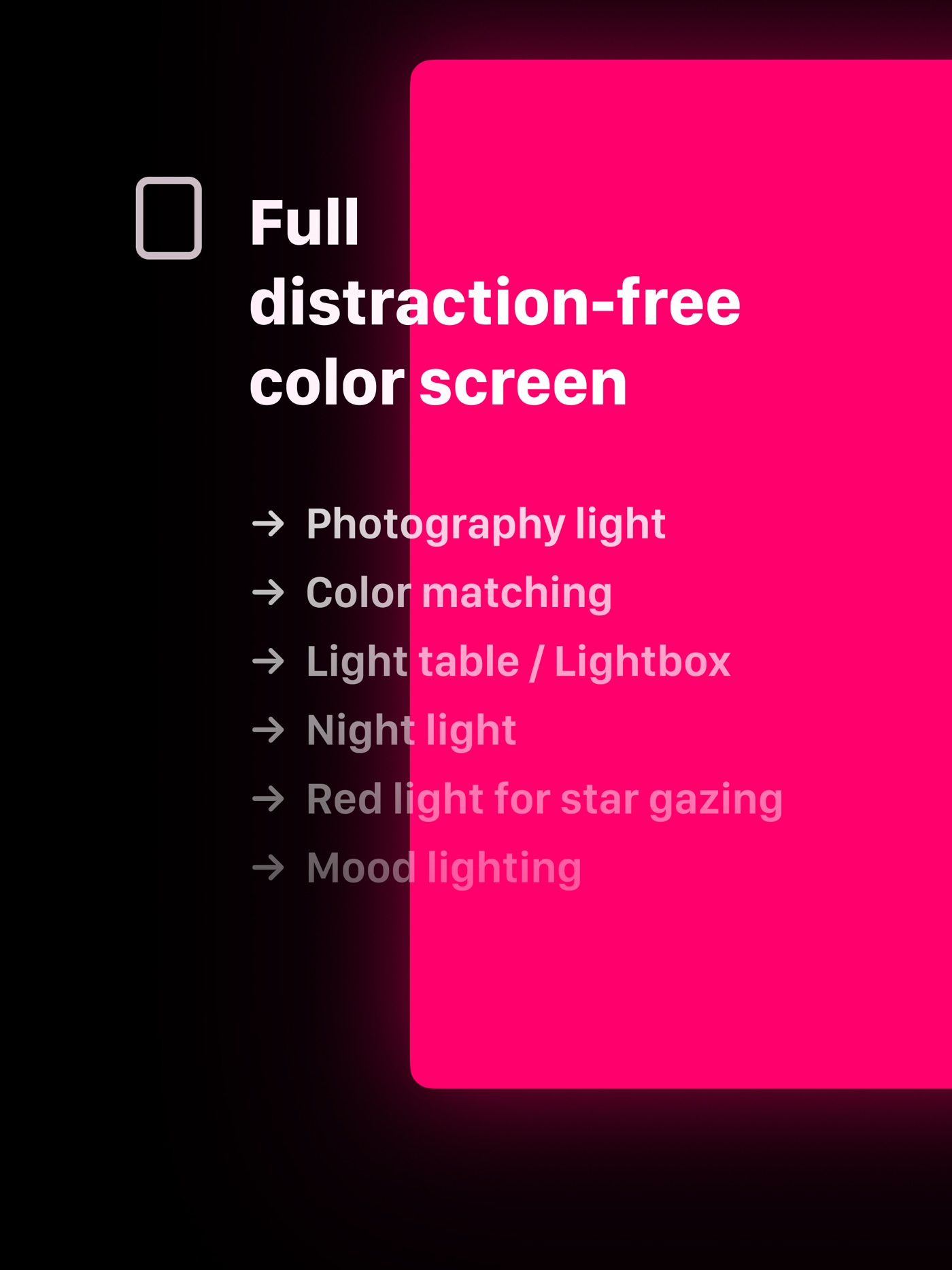Screen Light Color iPad screenshot 2
