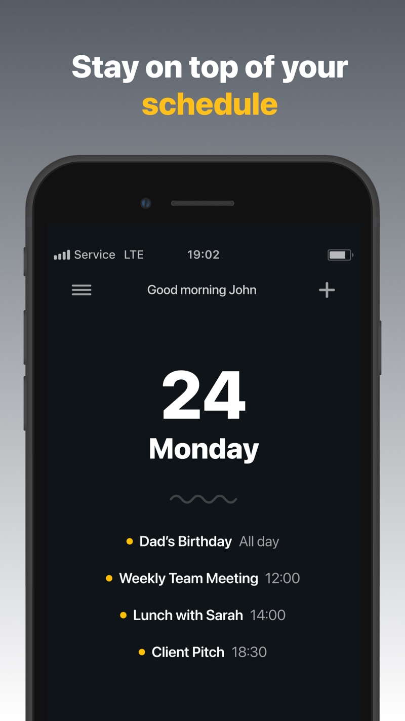 Solid Calendar iPhone screenshot 1