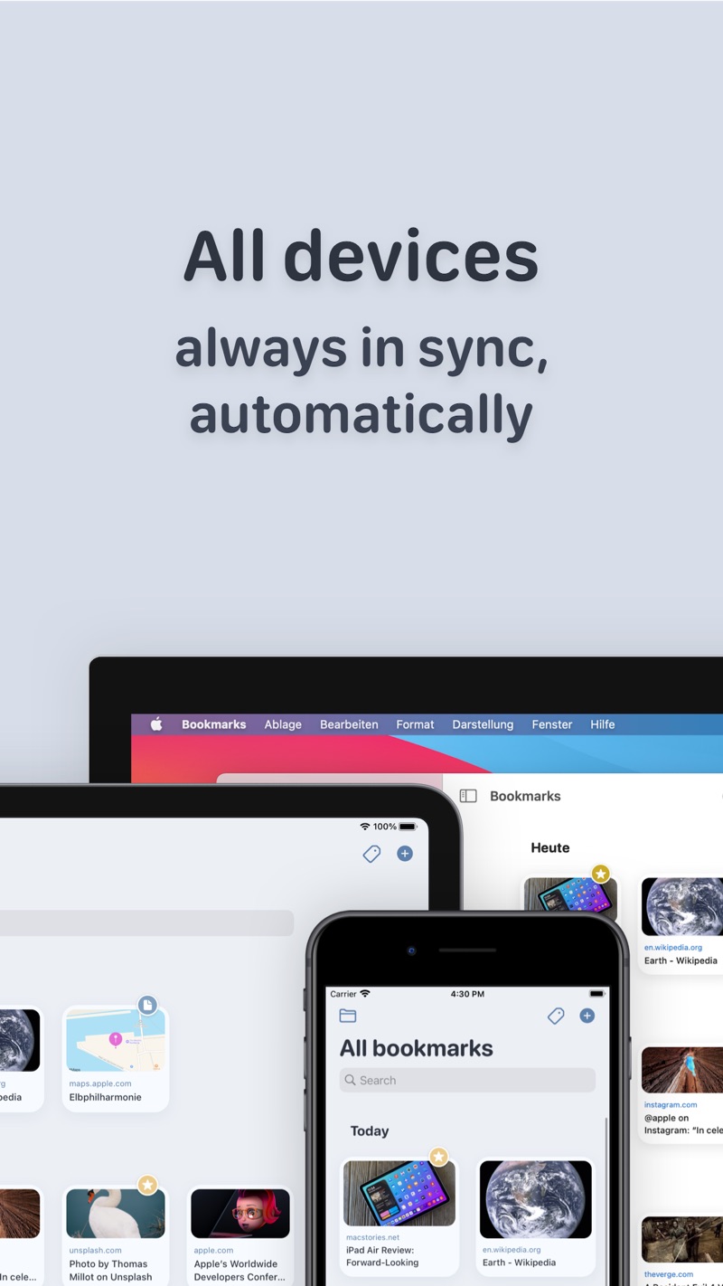 Bookmarks iPhone screenshot 7