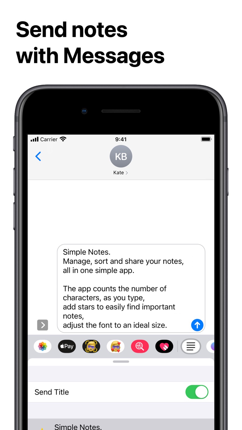 Simple Notes. iPhone screenshot 4
