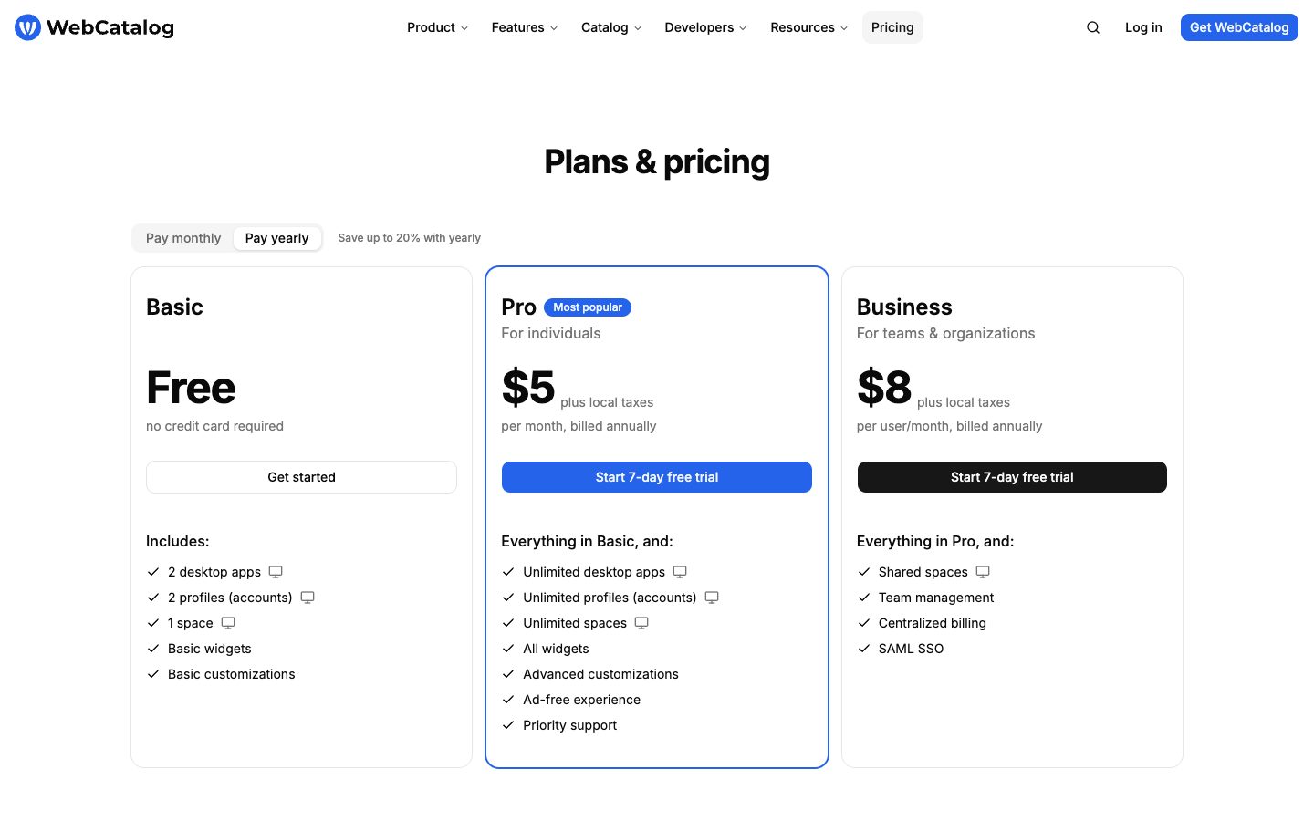 Pricing