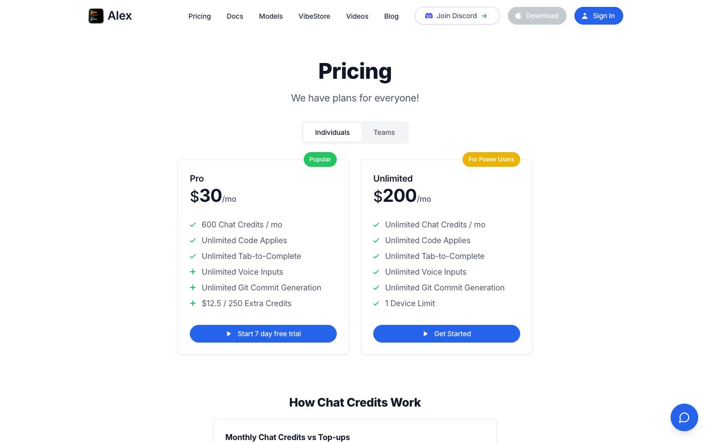Pricing