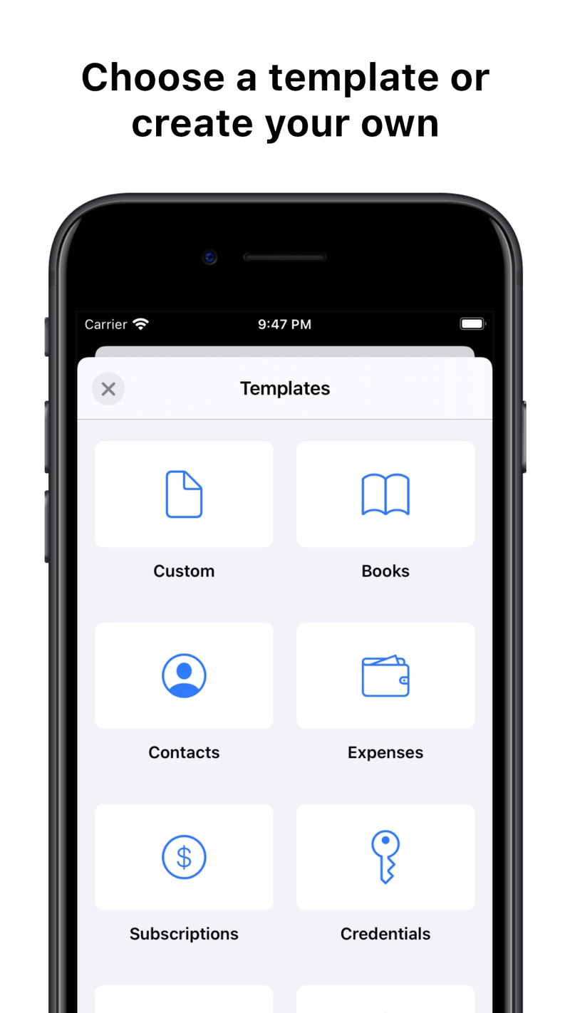 Collections Database iPhone screenshot 6