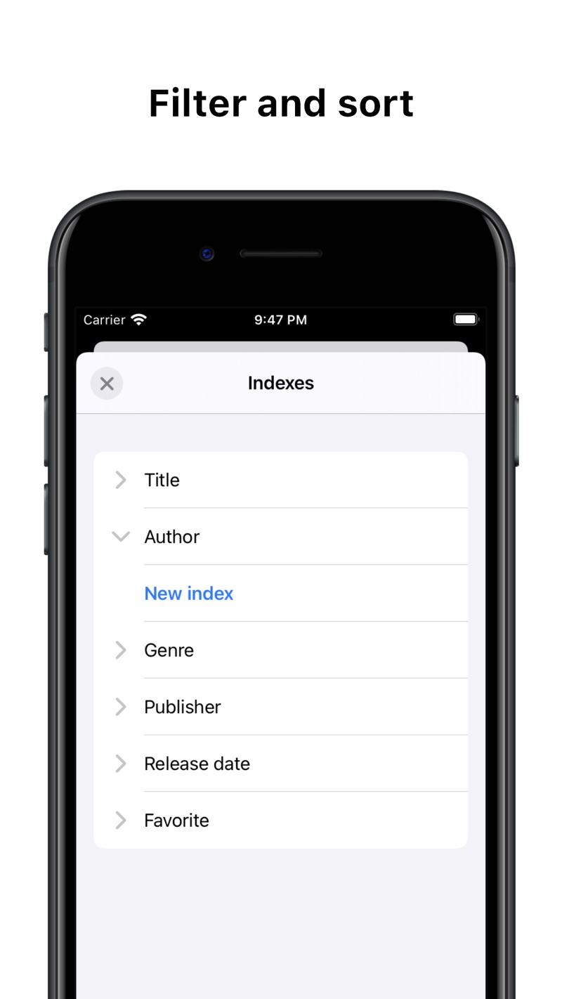 Collections Database iPhone screenshot 5