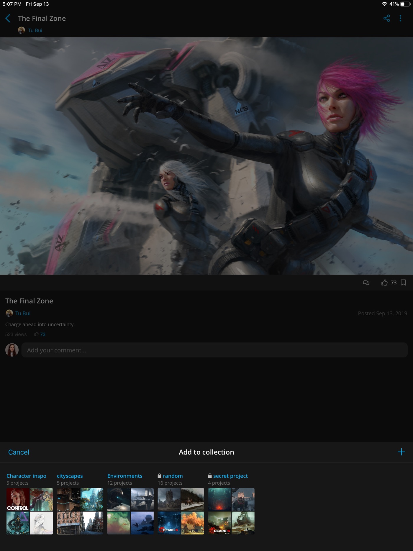 ArtStation iPad screenshot 4