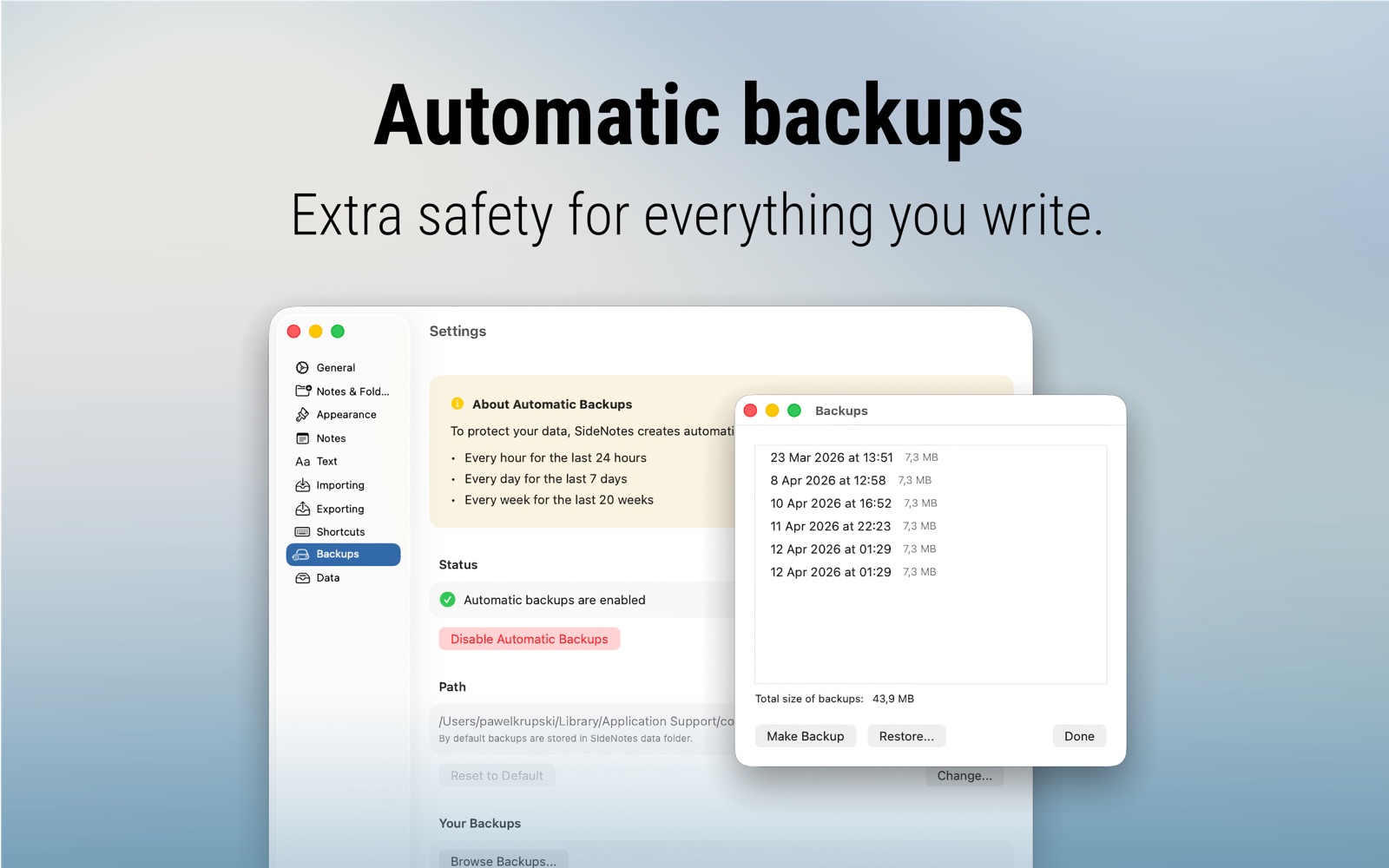 SideNotes Mac screenshot 8