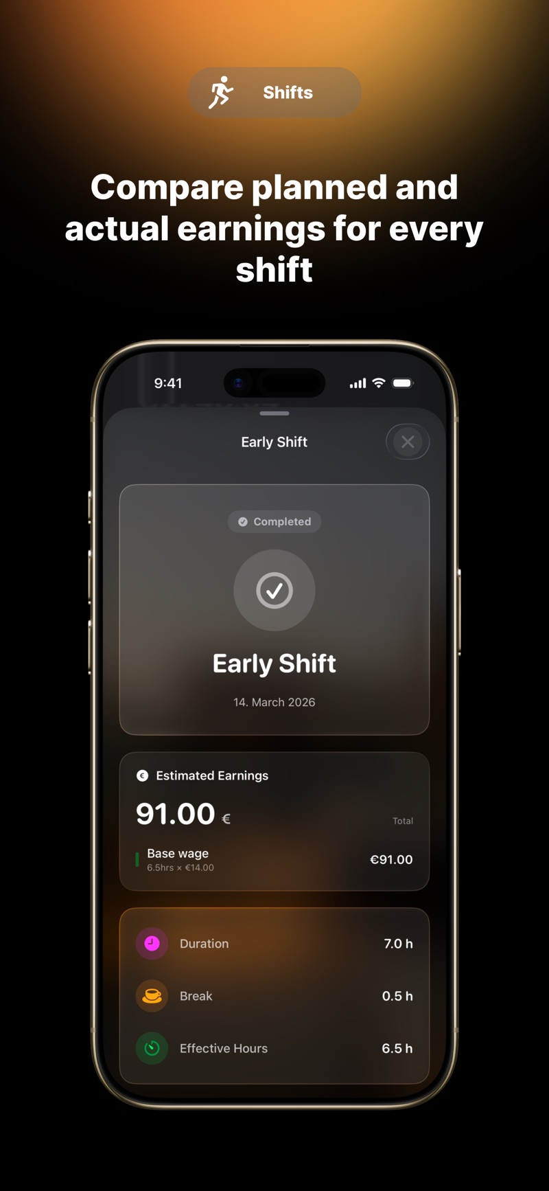 ShiftTap - Schedule Planner iPhone screenshot 2