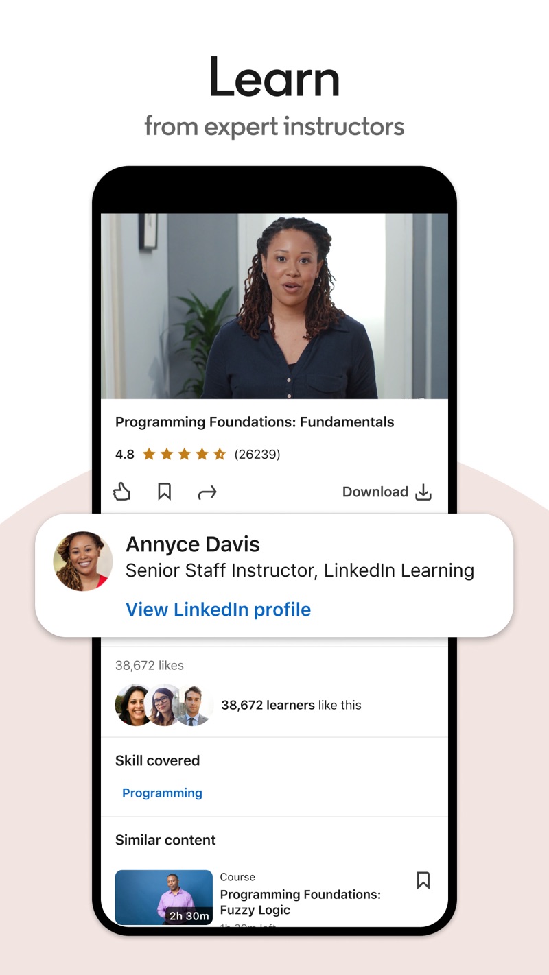 LinkedIn Learning iPhone screenshot 2