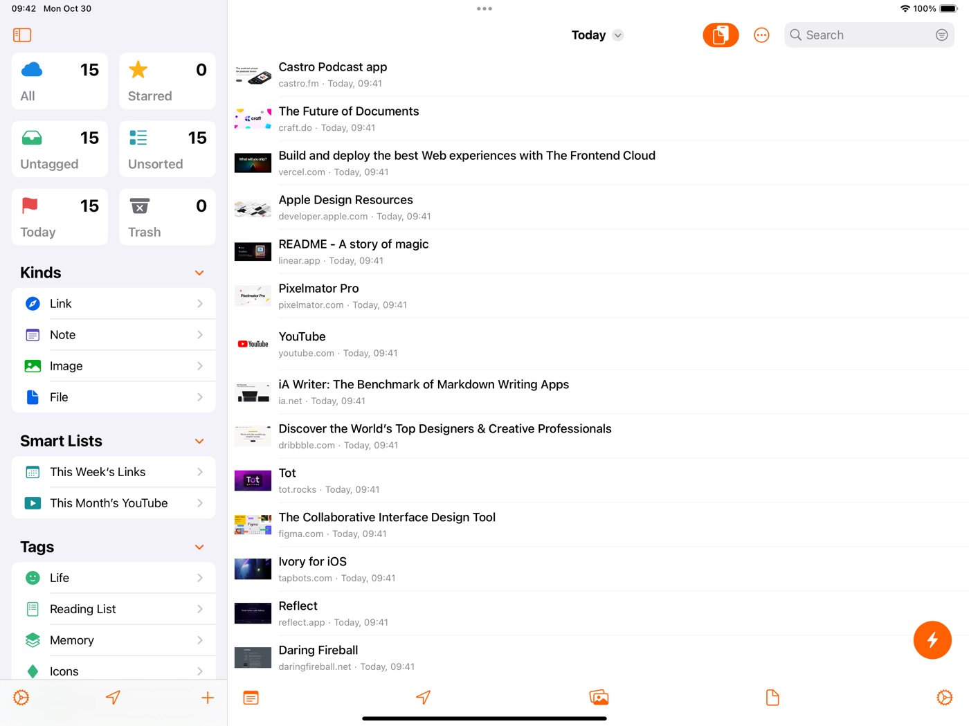 Anybox iPad screenshot 1