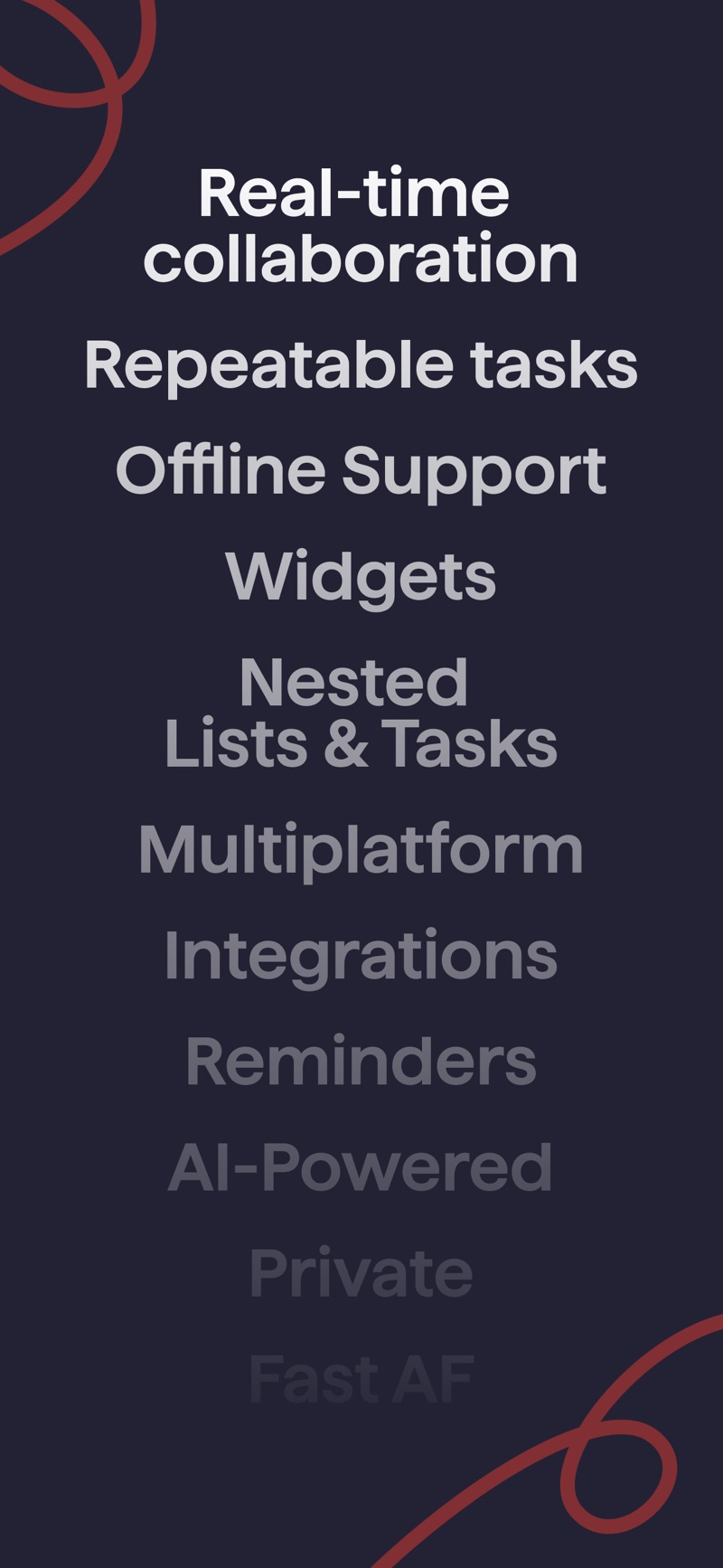 Superlist iPhone screenshot 5