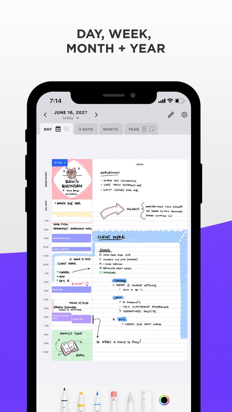 Pencil Planner & Calendar Pro iPhone screenshot 4