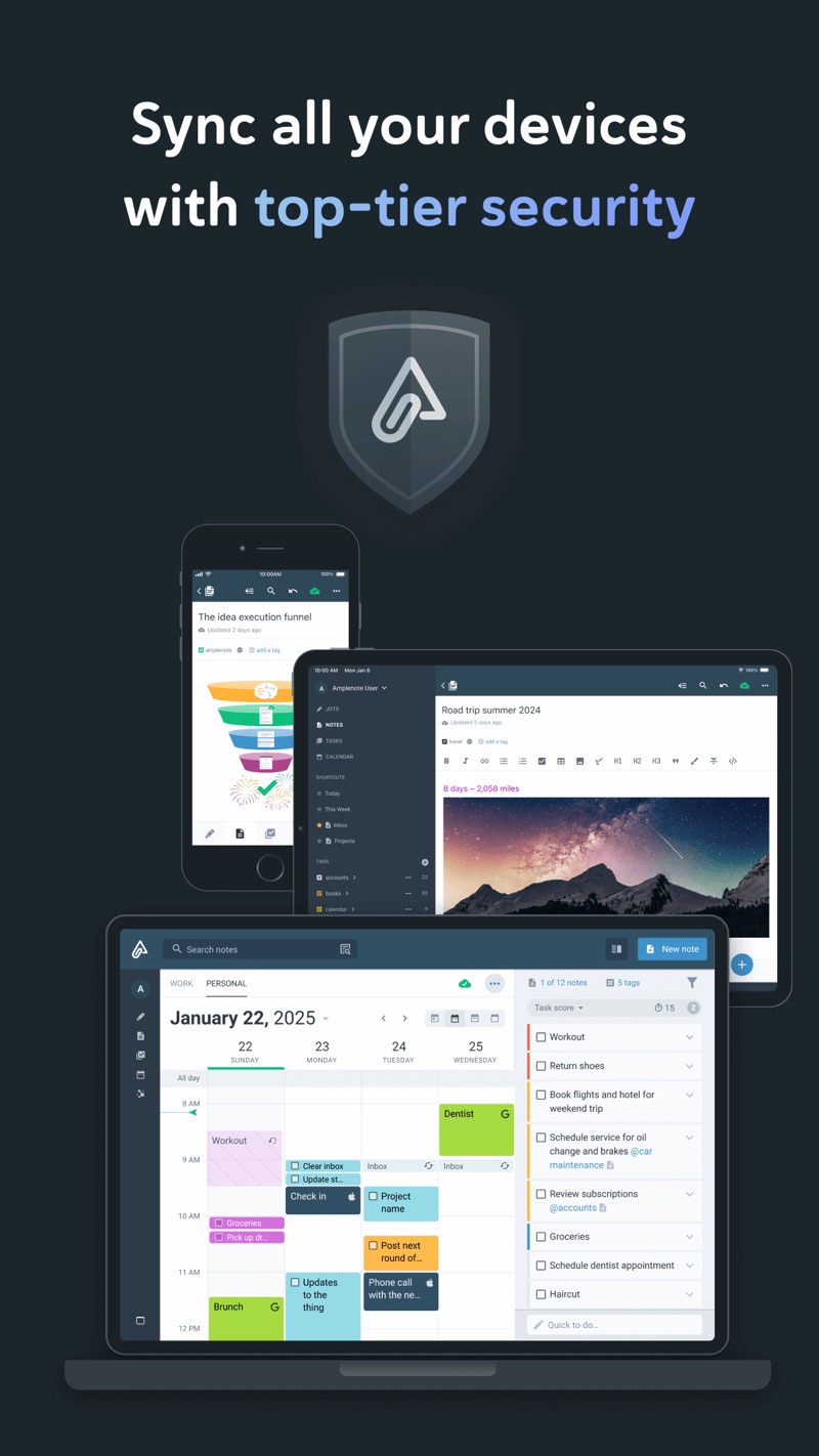 Amplenote iPhone screenshot 8