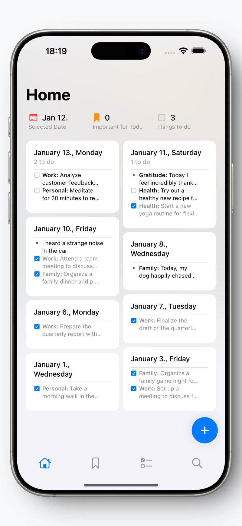 Recall iPhone screenshot 1