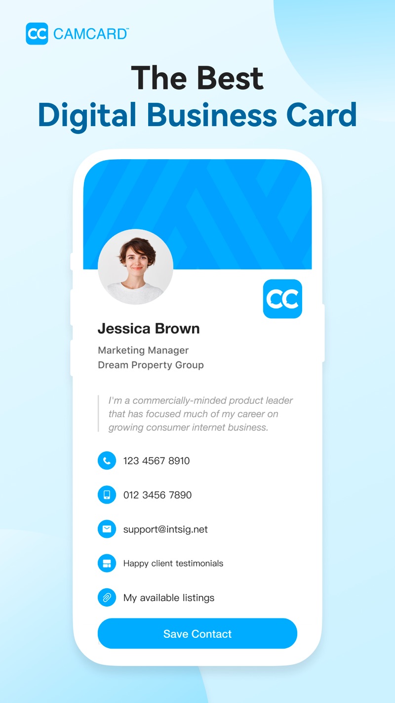 CamCard iPhone screenshot 1