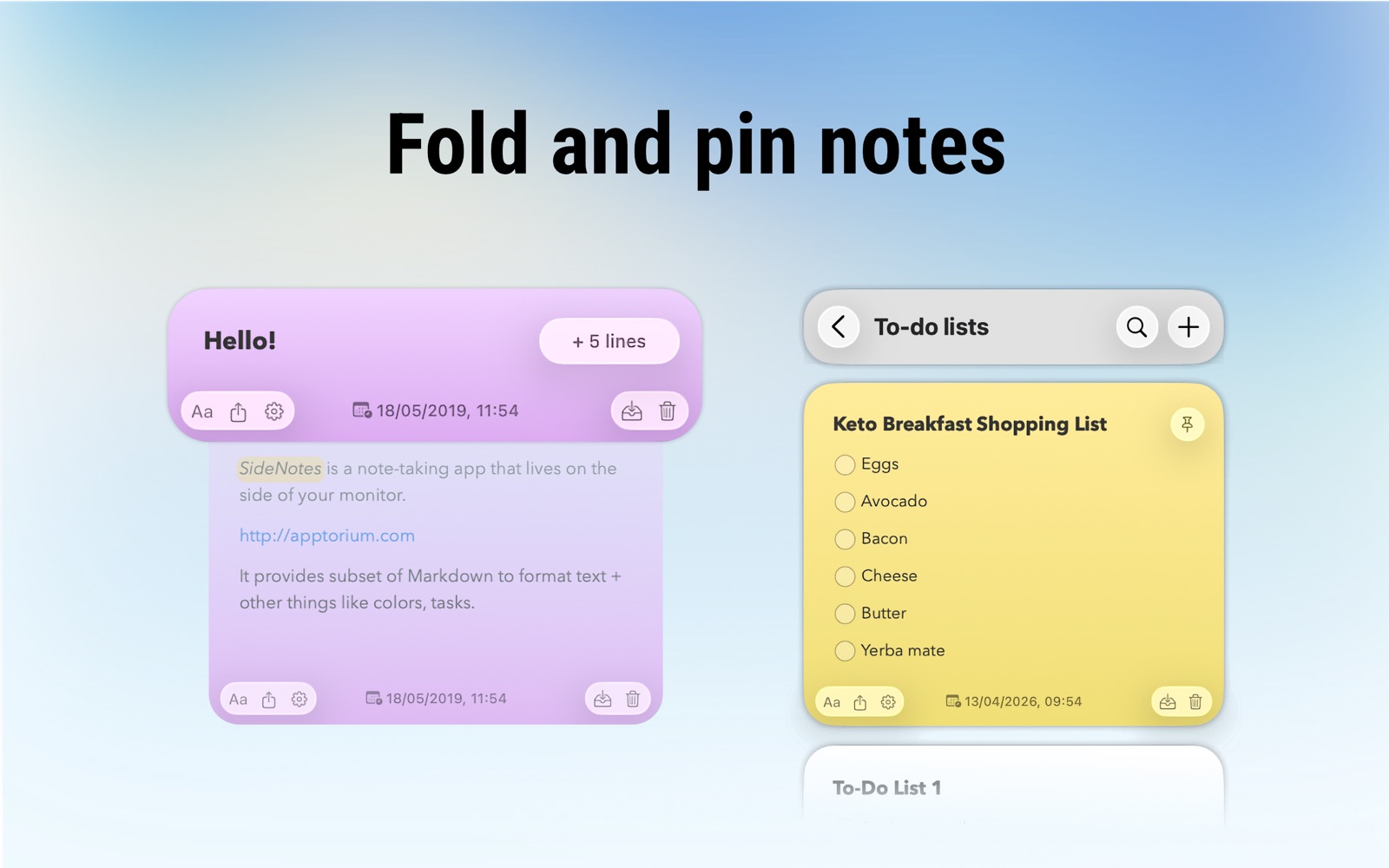 SideNotes Mac screenshot 3