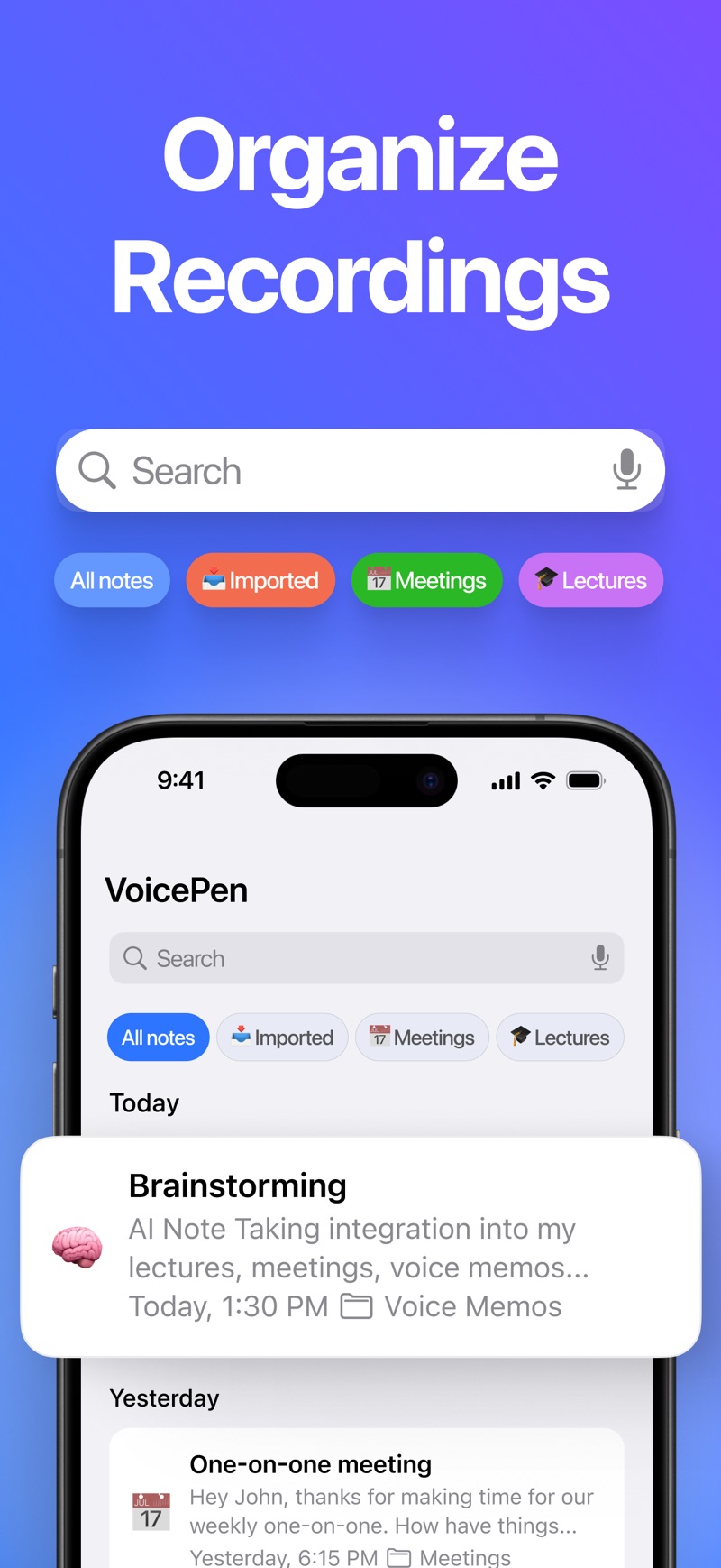 VoicePen iPhone screenshot 5