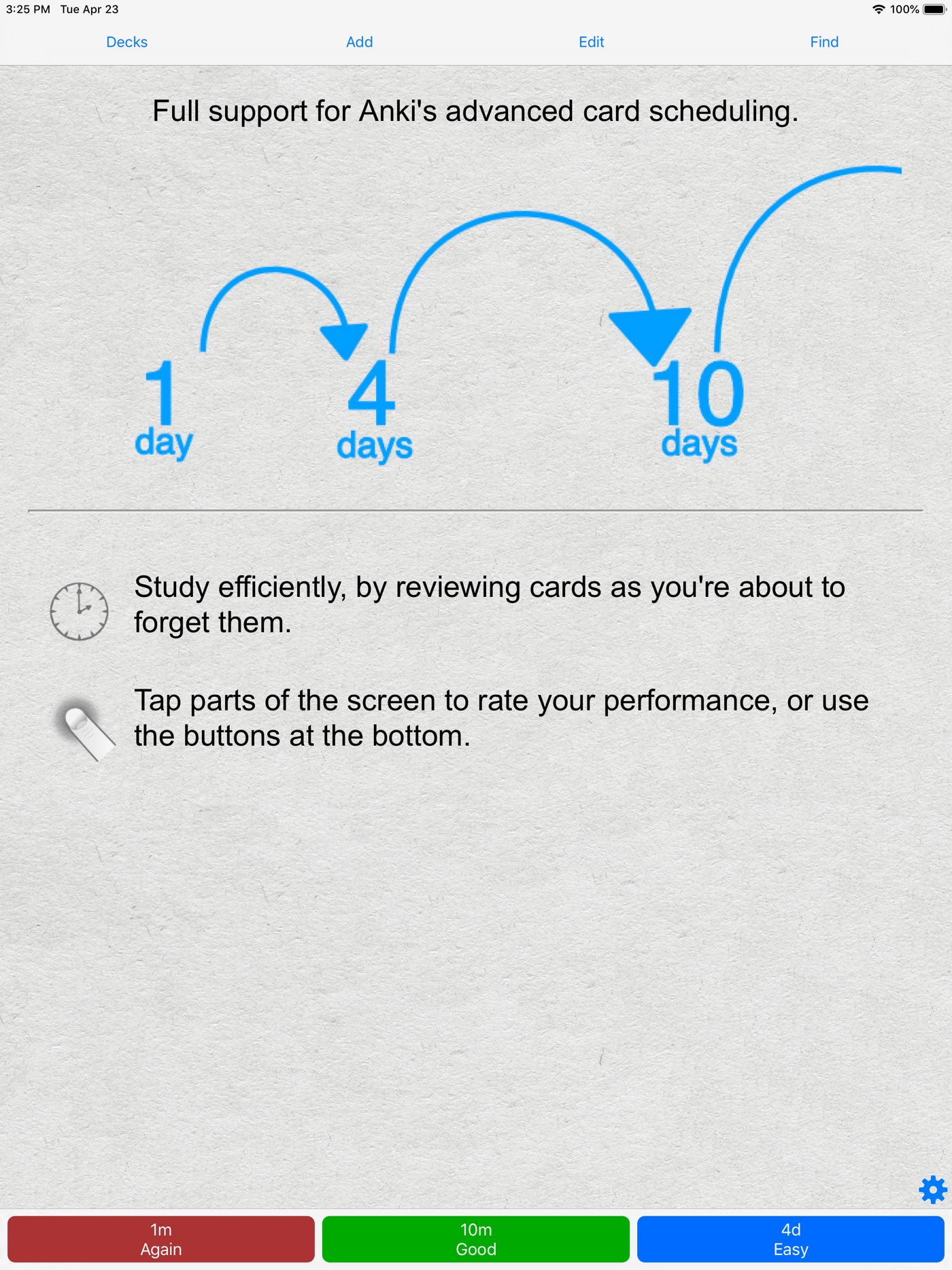 Anki iPad screenshot 2