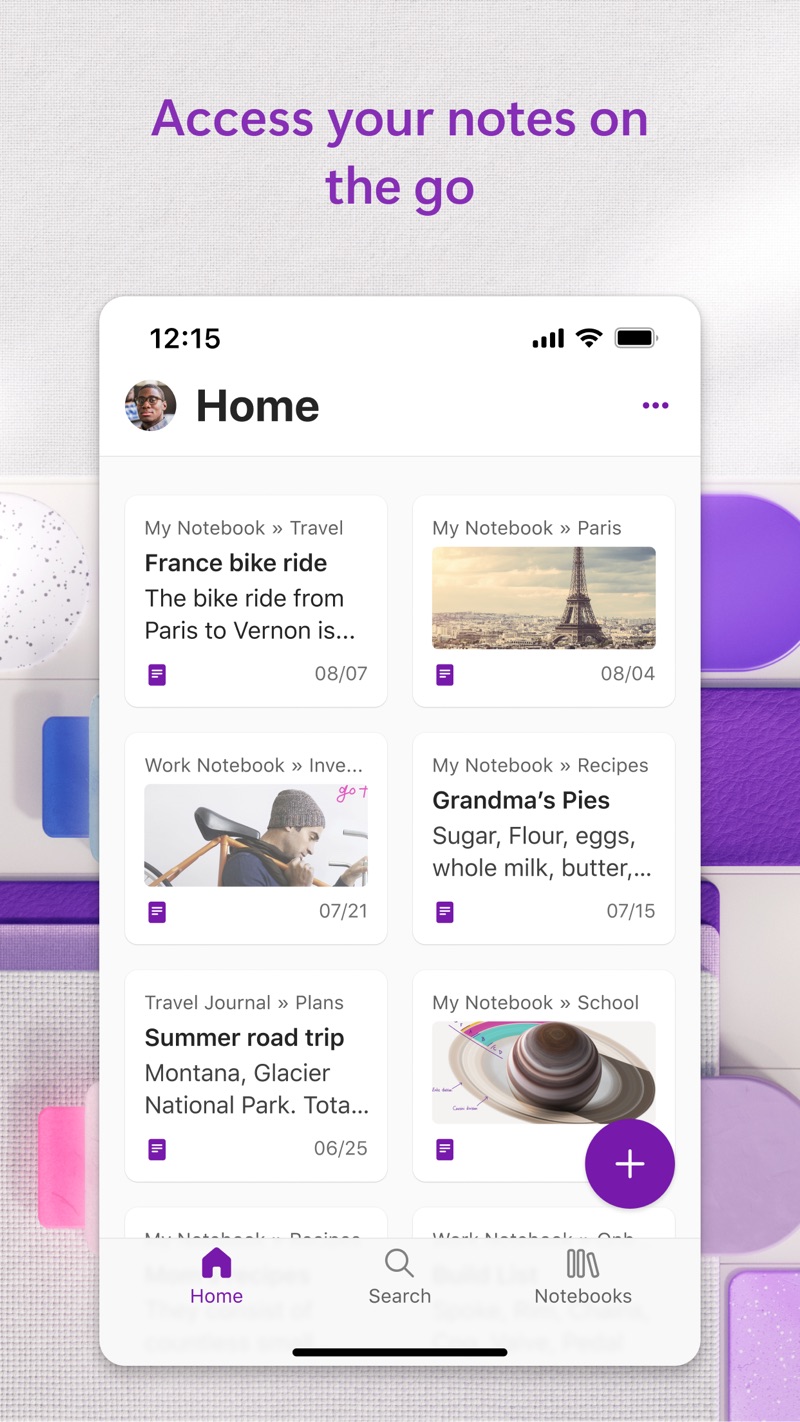 Microsoft OneNote iPhone screenshot 3