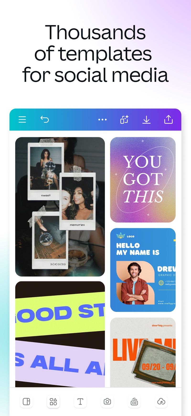 Canva iPhone screenshot 2