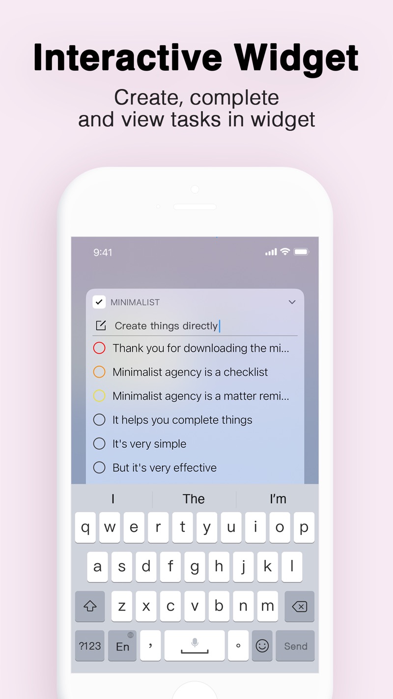 MinimaList iPhone screenshot 8