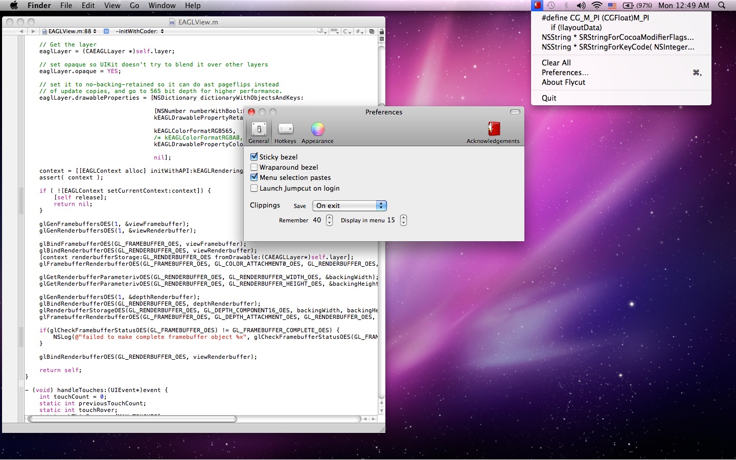 Flycut (Clipboard manager) Mac screenshot 2
