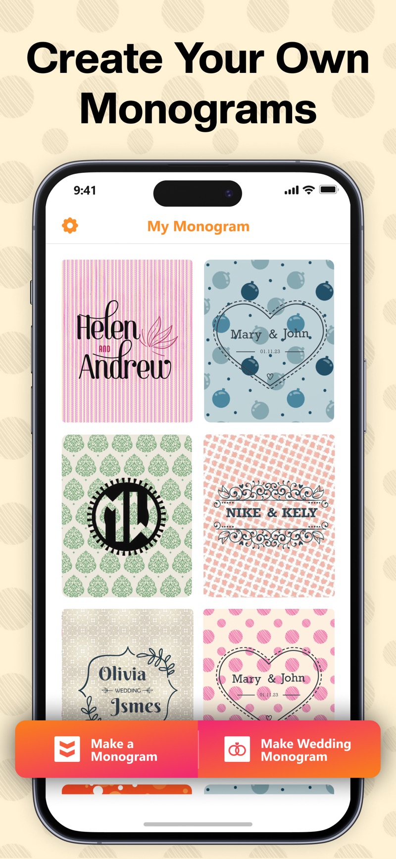 Monogram It iPhone screenshot 1