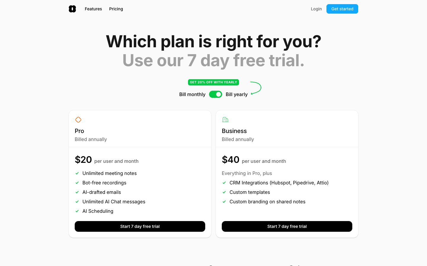 Pricing