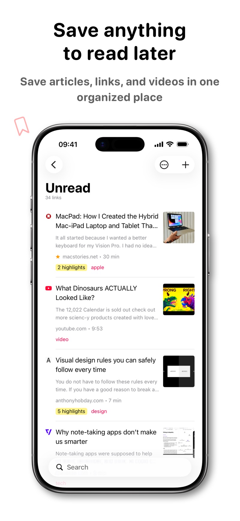 GoodLinks iPhone screenshot 1