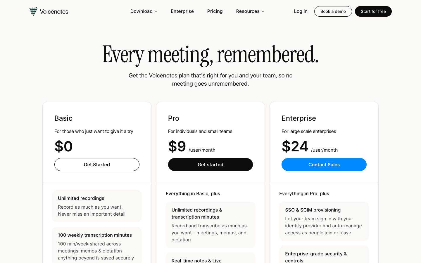 Pricing