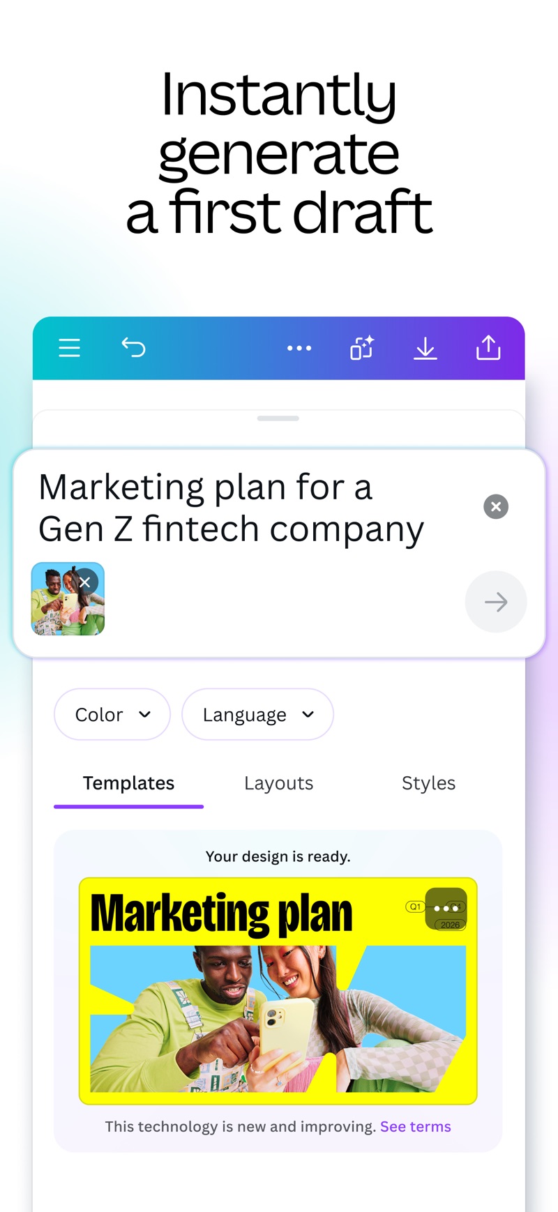 Canva iPhone screenshot 3