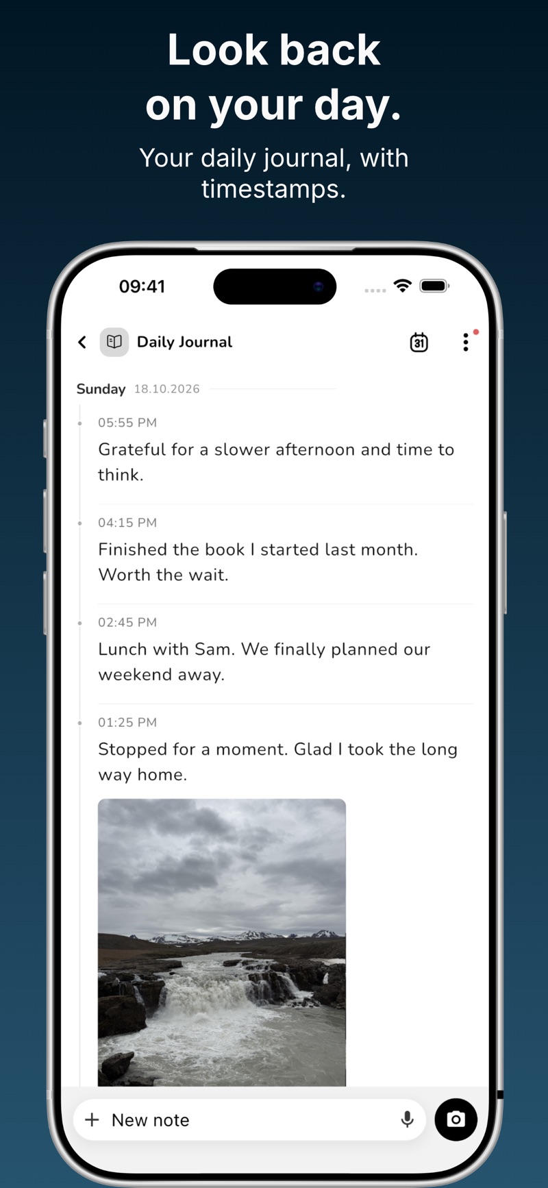 Lognote iPhone screenshot 2