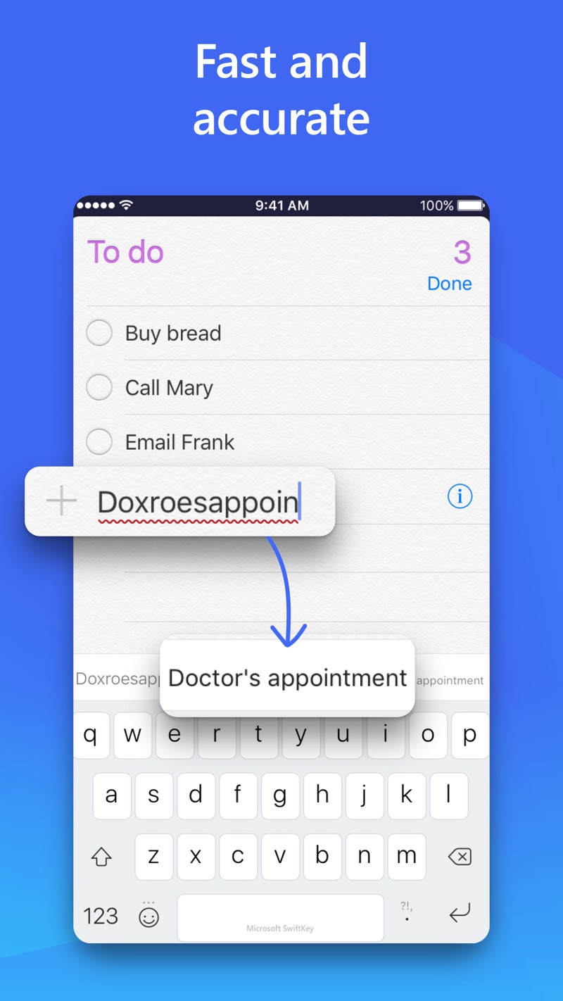 Microsoft SwiftKey iPhone screenshot 3