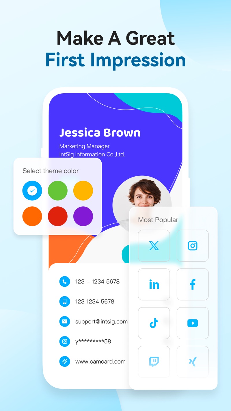 CamCard iPhone screenshot 2