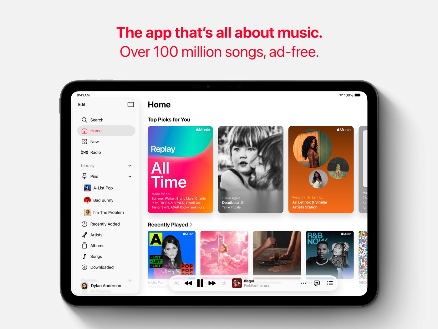 Apple Music iPad screenshot 1