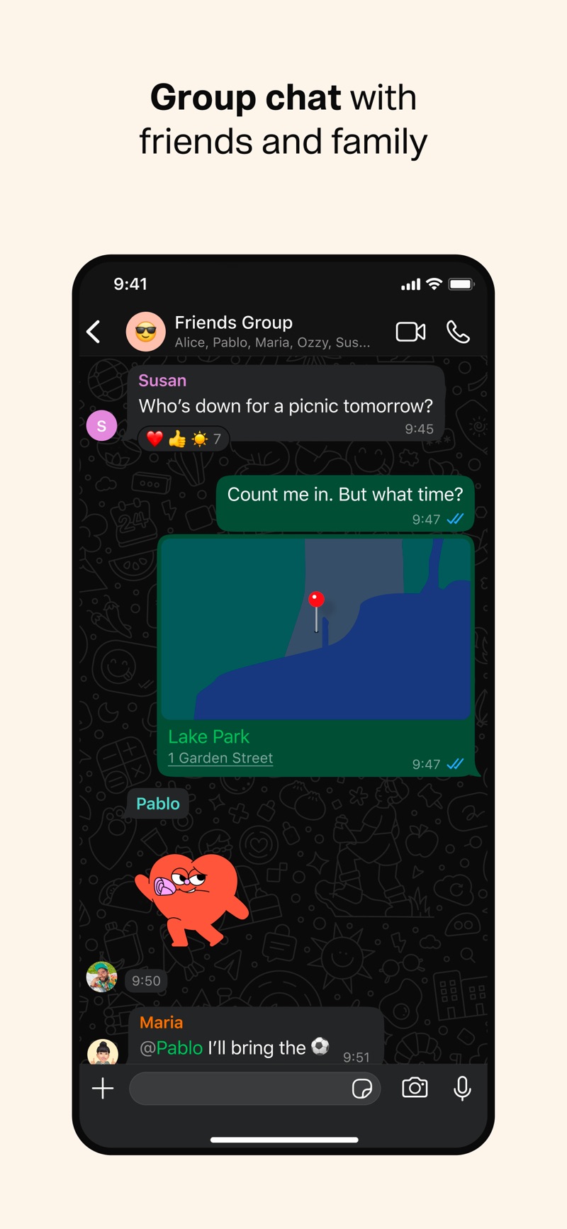 WhatsApp iPhone screenshot 4